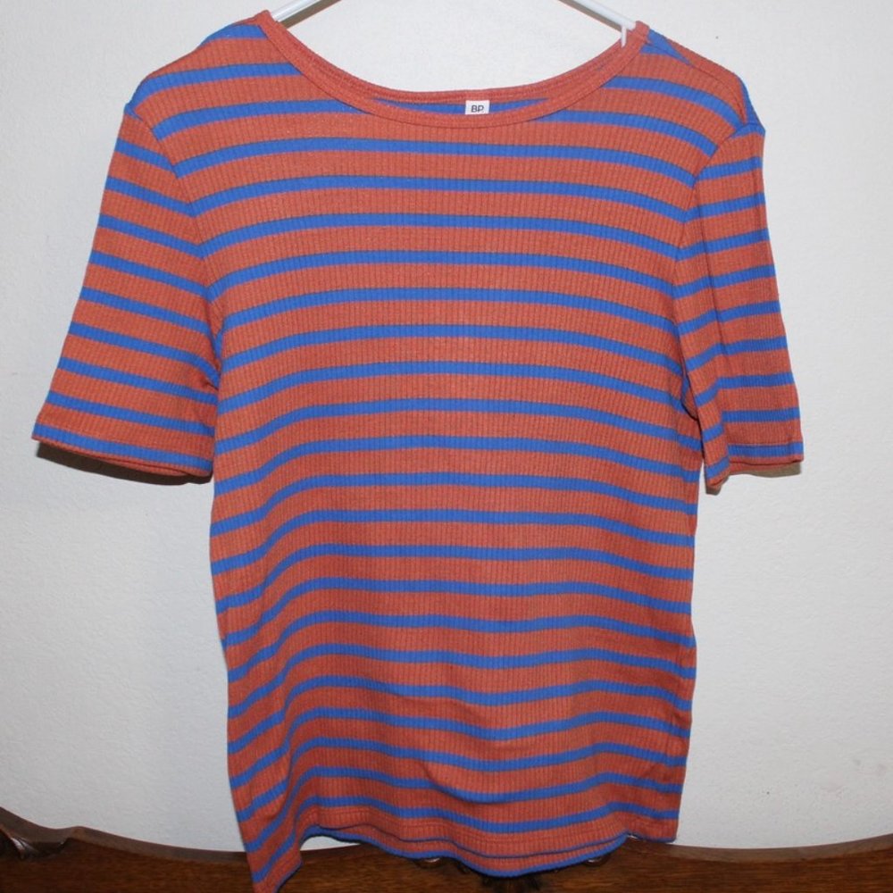 BP Striped Short Sleeved Top Size XL